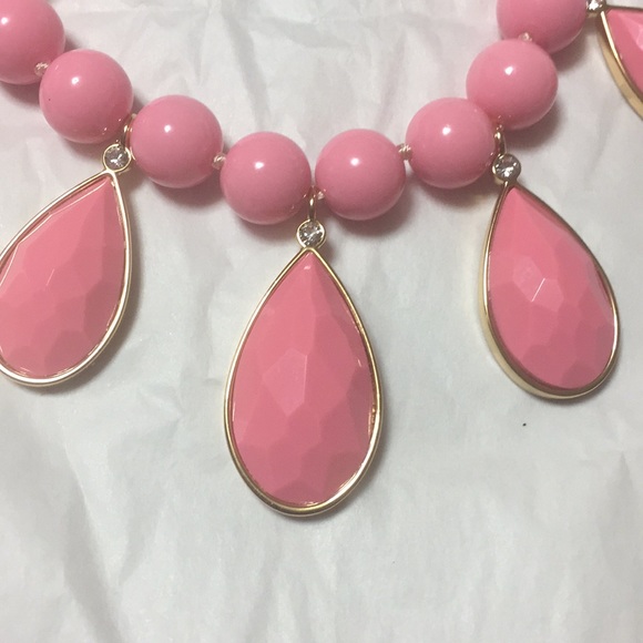 Kate Spade pink and gold statement necklace - Picture 2 of 4